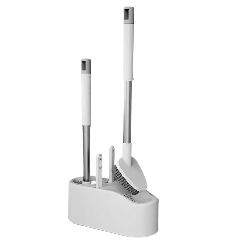 Bathroom Cleaning Made Easy with 4-In-1 Multifunctional Toilet Brush, Full 360° No Dead Corner Cleaning Set. - Problems Solved