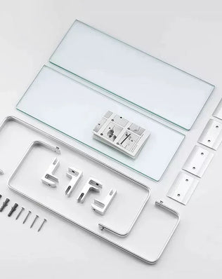 Glass Shelf Bathroom Items Bore Storage Shower Organiser Accessories Organizers Wall Shelves Hardware Fixture Home Improvement - Problems Solved