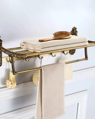 Antique Bathroom Hardware Set Wall-mounted Towel  Toilet Brush  Hair Dryer  Soap Dish Shower Corner  Accessories - Problems Solved