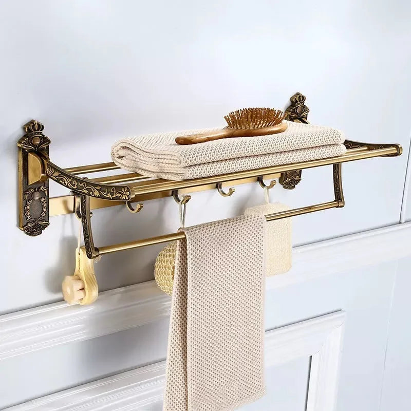 Antique Bathroom Hardware Set Wall-mounted Towel  Toilet Brush  Hair Dryer  Soap Dish Shower Corner  Accessories - Problems Solved