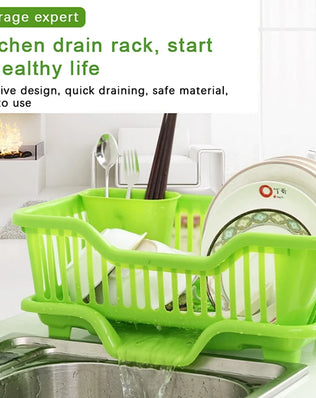 Kitchen Drainage Rack With Drainer Board Countertop Utensils - Problems Solved