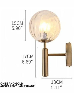 Nordic bathroom mirror front light simple glass wall lamp E14 living room bedroom modern background stair hotel aisle light - Problems Solved