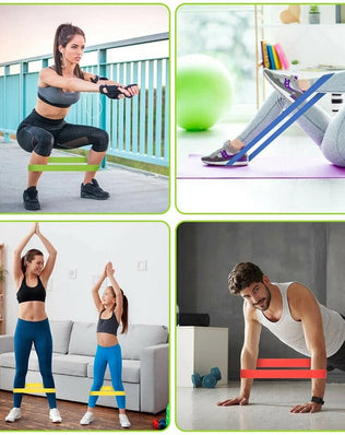 Portable Fitness Workout Equipment Rubber Resistance Bands Yoga Gym Elastic Gum Strength Pilates Crossfit Women Weight Sports - Problems Solved
