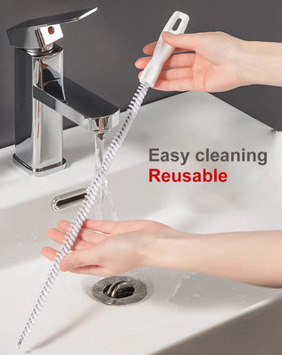 2PCS Pipe Dredging Brush Bathroom Hair Sewer Sink - Problems Solved