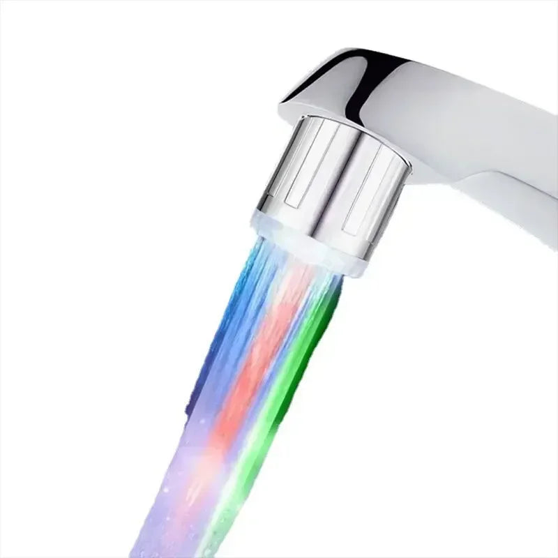 Bathroom LED Colorful Light-up Faucet Glow Water Saving Faucet Color-changing Temperature Control Nozzle Kitchen Accessories - Problems Solved