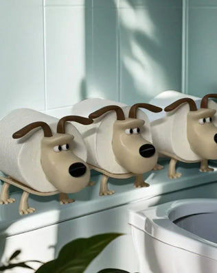 Puppy Toilet Holder Home Decor Bathroom Accessory Storage Suitable for Toilets for Bathrooms Kitchens Living Rooms Unique Gift - Problems Solved