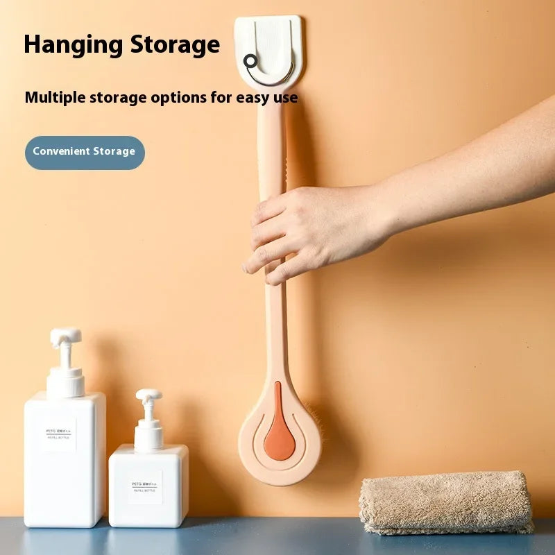 Bathroom Body Brush Kit with Long Handle: Soft-Hair Brush - Problems Solved