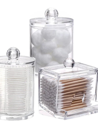 Bathroom Organizer Accessories Set Qtip Holder Storage - Problems Solved