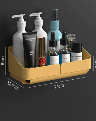 Bathroom  Kitchen Convenience Rack Shelf Makeup Storage Organizer Cosmetics Shampoo Rack Shower Shelf Wall Spice No Drilling - Problems Solved