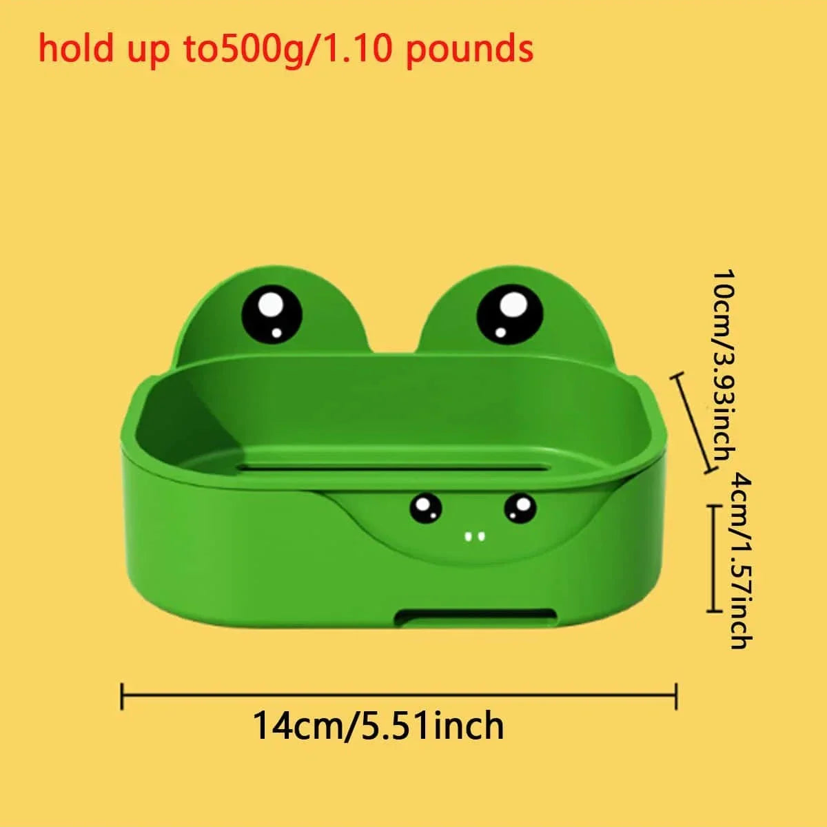 Creative and Adorable Double-Layer Frog-Shaped Bathroom Organizer with Waterproof Drainage - Home, Kids, and Student Essentials - Problems Solved