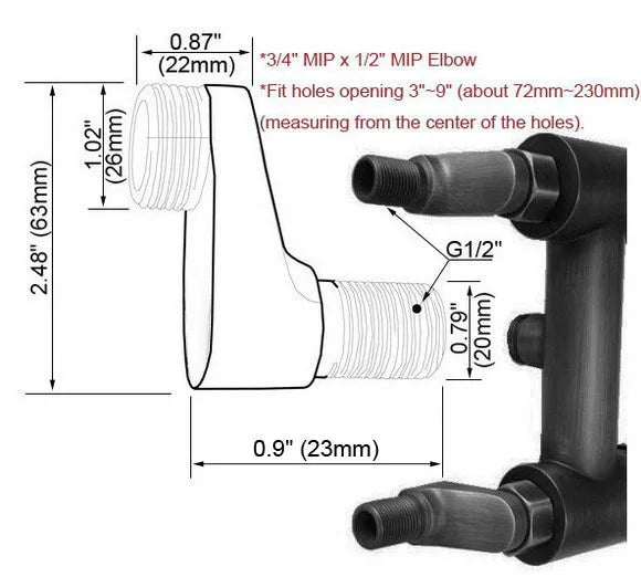 Bathroom Accessory Golden Brass Claw Foot Wall Mounted Bath Tub Rain Shower Faucet Adjustable Adapter Swing Arms zba179 - Problems Solved