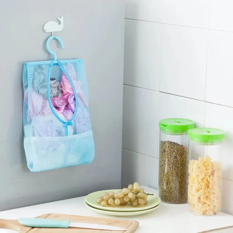 Bathroom Kids Toys Storage Bag Multifunctional Mesh Net Bag Makeup Organizer Drying Rack Balcony Socks Clothes Storage Basket - Problems Solved