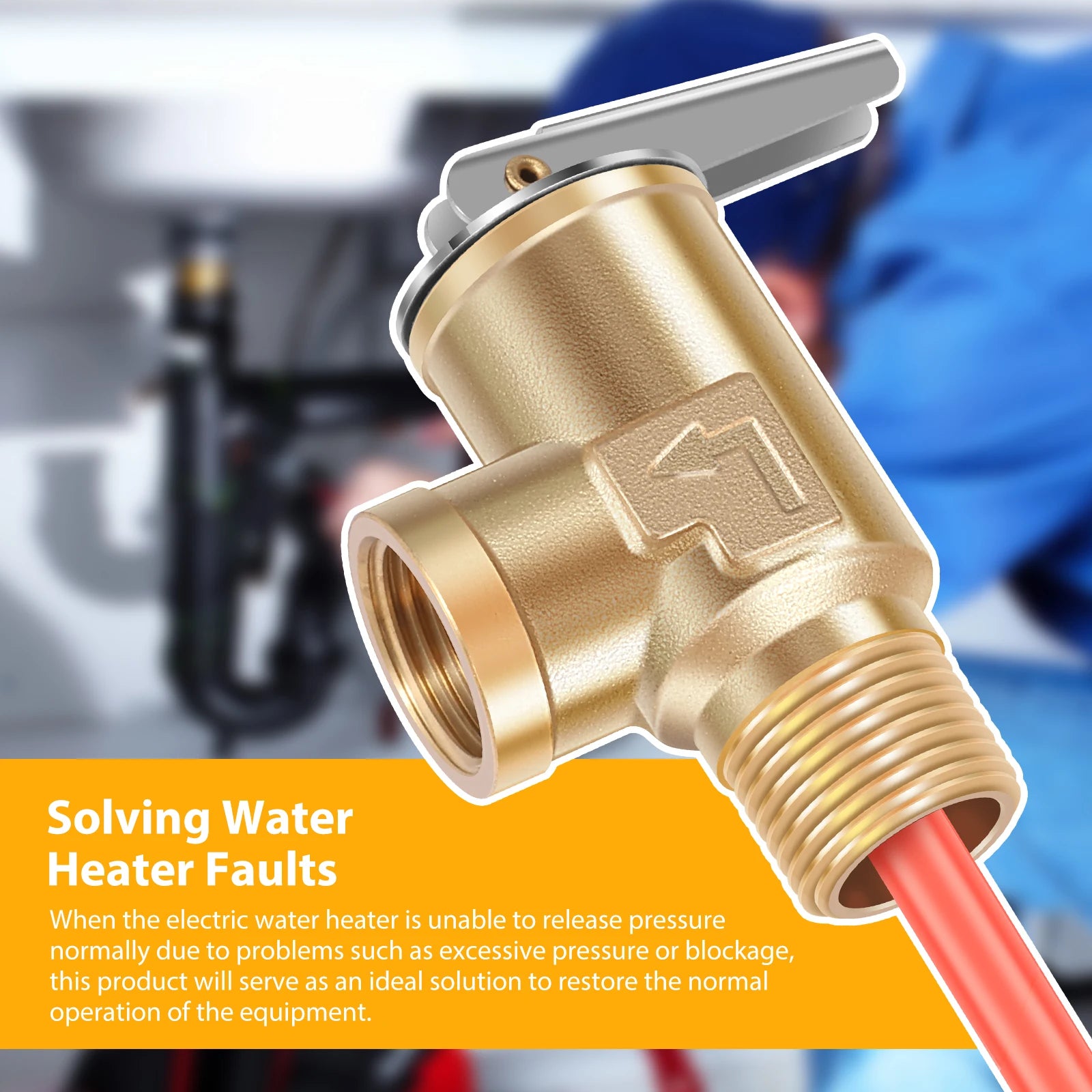 1/2" NPT or 3/4" NPT RV Temperature and Pressure Relief Valve Brass RV Water Heater Temperature and Pressure Relief Valve - Problems Solved