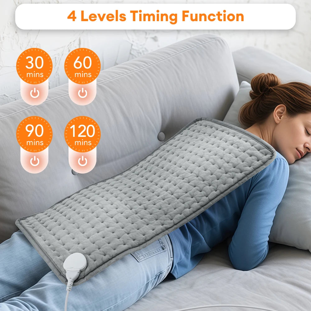 Electric Heating Pad Shoulder Back Leg Pain Relief Physiotherapy Winter Heater Timed Temperature Control Heating Blanket Mat - Problems Solved