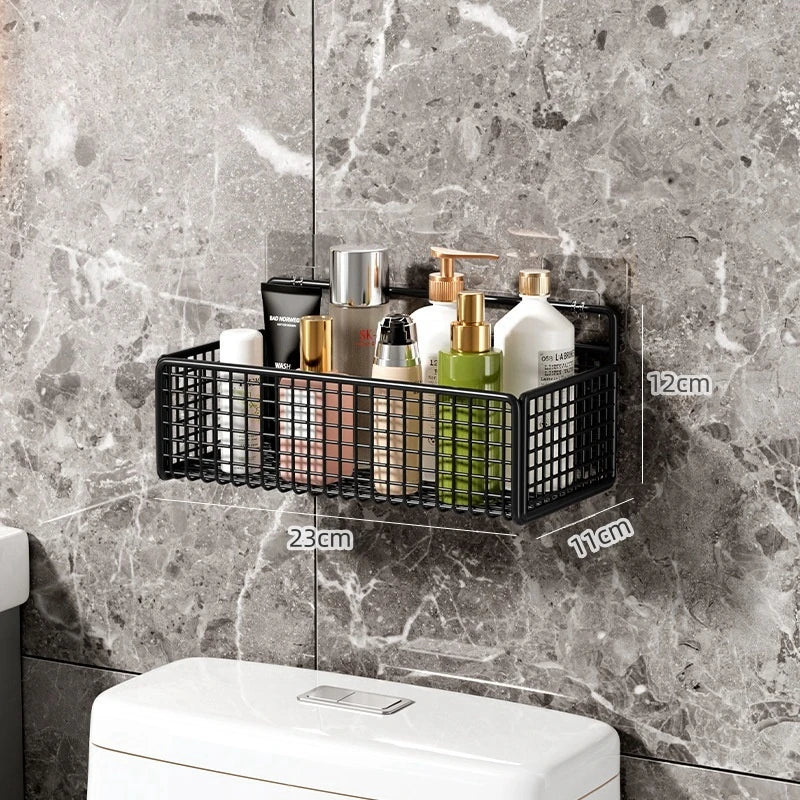 Bathroom Organiser Multifunctional Toiletries Organiser No-Punch - Problems Solved