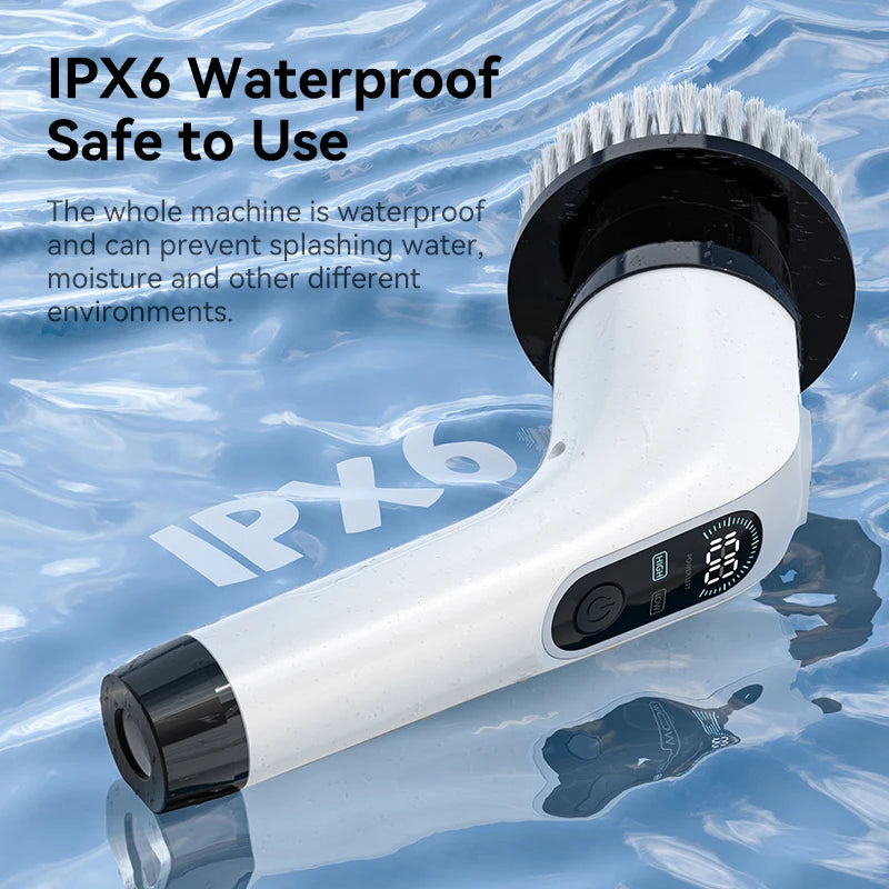 Electric Cleaning Brush Cordless Handheld Shower Scrubber Spin - Problems Solved