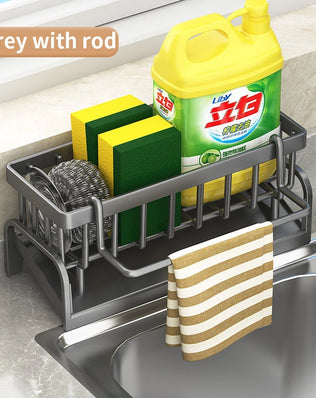 Kitchen Shelf Cleaning Cloth Storage Draining Rack Household Detergent Sponge Rack Water Sink Water Sink Water Sink Artifact - Problems Solved