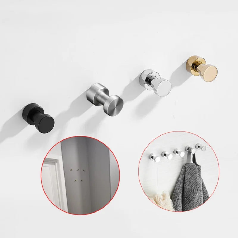 Bathroom Accessories Brass Robe Hook Wardrobe Coat Clothes Hanger Kitchen Household Small Decoration Towel Hanging Hook Key Rack - Problems Solved