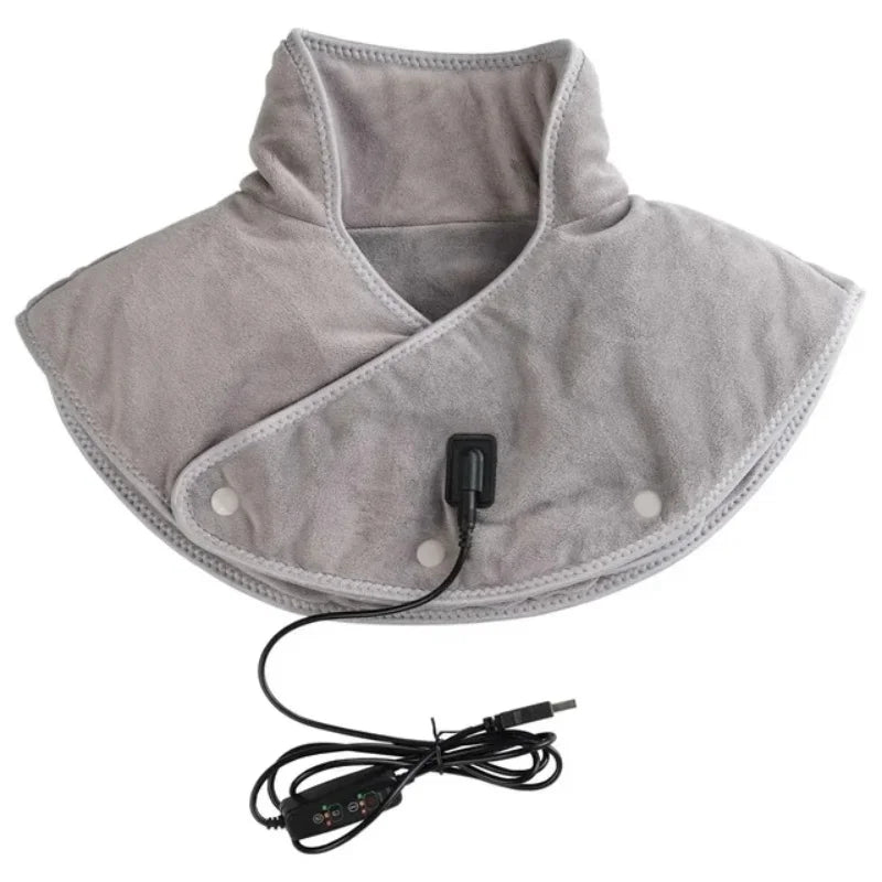Electric Heating Shoulder Neck Pad Soft Comfortable Thermal Compress Cervical Shawl USB Heated Back Warm Wrap Tool Relief Fatigu - Problems Solved