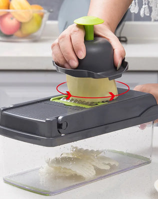 Kitchen artifact, vegetable cutting artifact, multifunctional slicer, slicer, slicer, kitchen utensil - Problems Solved