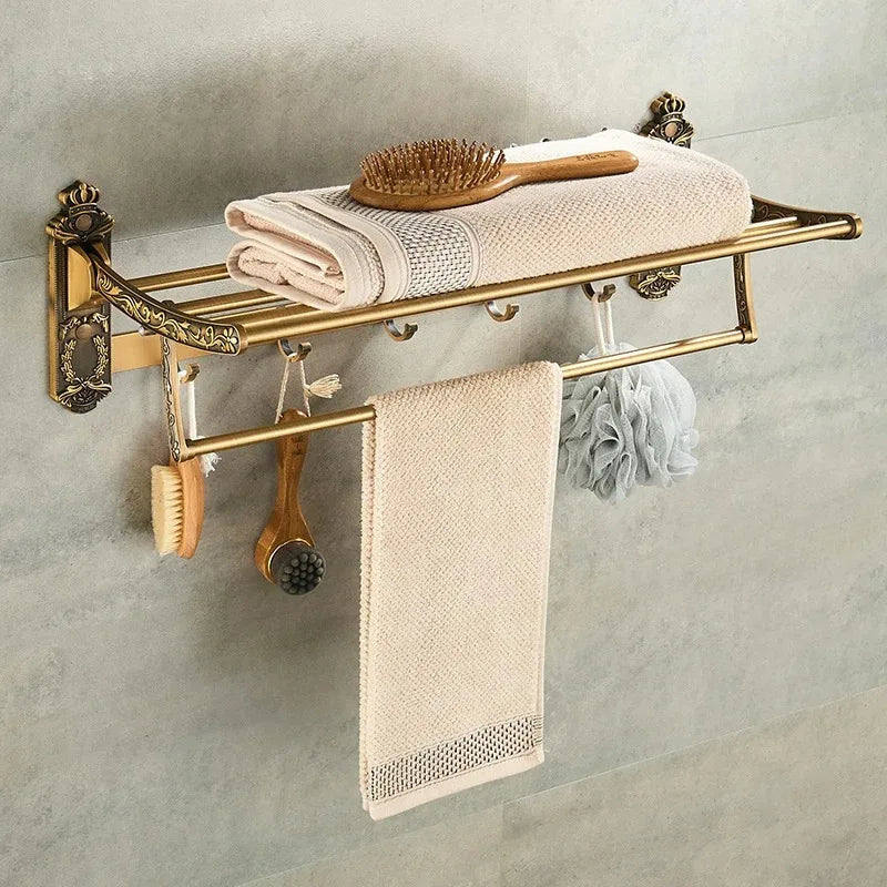 Antique Bathroom Hardware Set Wall-mounted Towel  Toilet Brush  Hair Dryer  Soap Dish Shower Corner  Accessories - Problems Solved