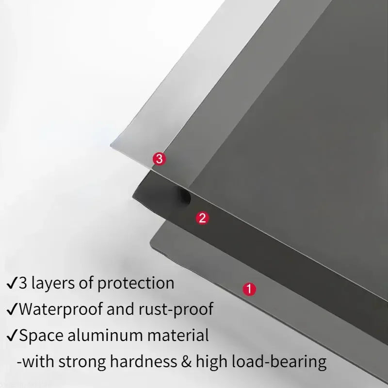 Bath Storage Rack Wall Shelves Floating Matt Black Bathroom Kitchen Mirror Metal Shower Organizer Home Accessories No Drill - Problems Solved