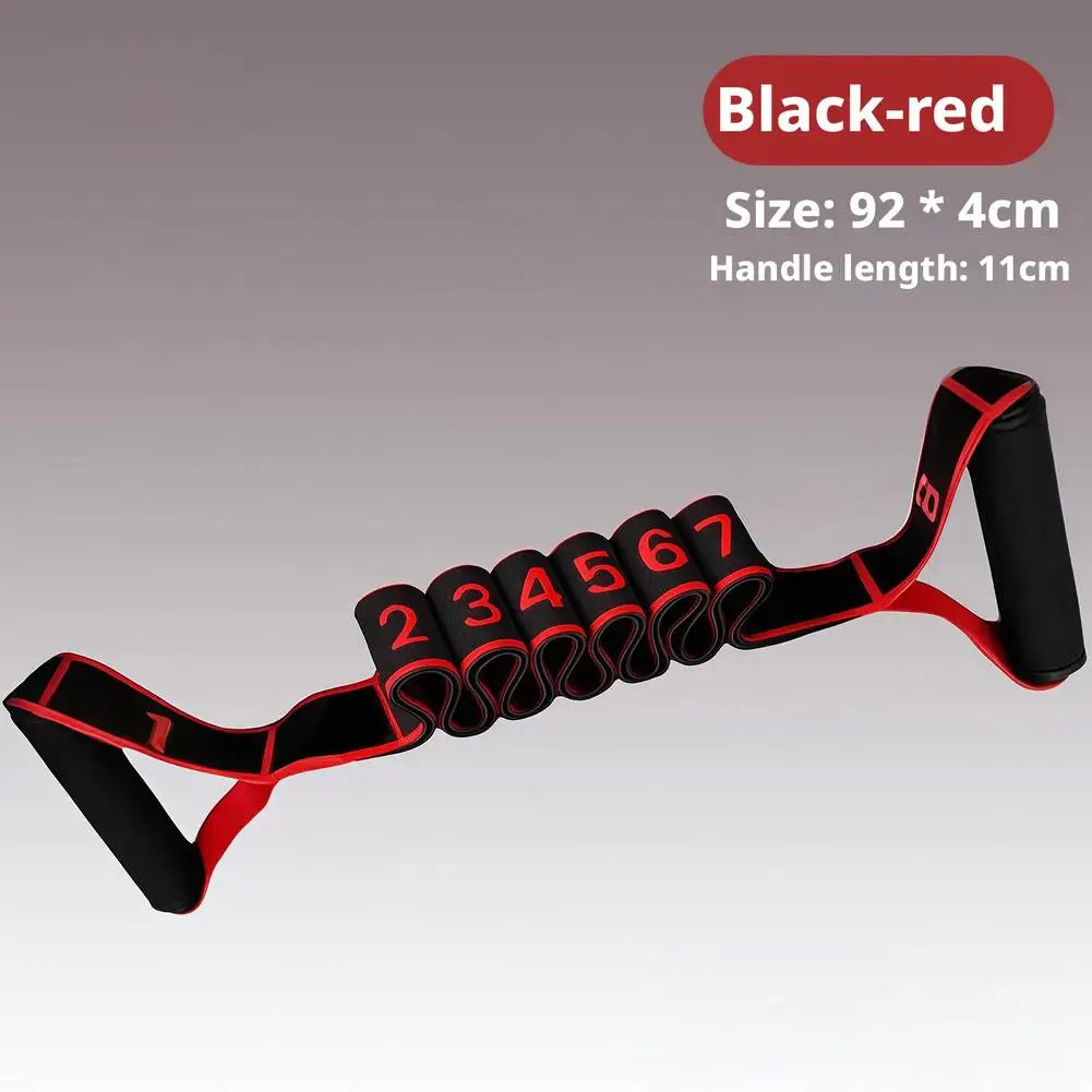 Fitness Resistance Band For Yoga Pilates Stretching Fitness Training 8 Adjustable Resistance Level Digital Marking Fitness Suppl - Problems Solved