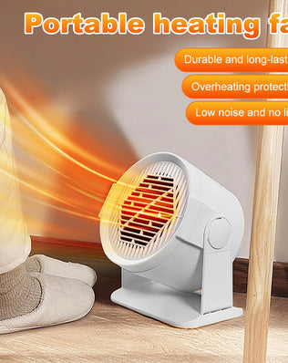 Heating and Cooling Small Heater Home Bedroom Dormitory Office Energy Saving Safety Quiet Rotating Shaking Head Electric Heater - Problems Solved