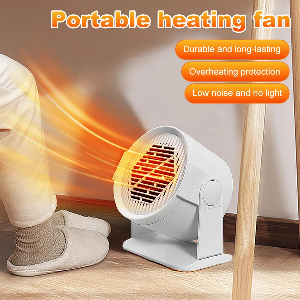 Heating and Cooling Small Heater Home Bedroom Dormitory Office Energy Saving Safety Quiet Rotating Shaking Head Electric Heater - Problems Solved