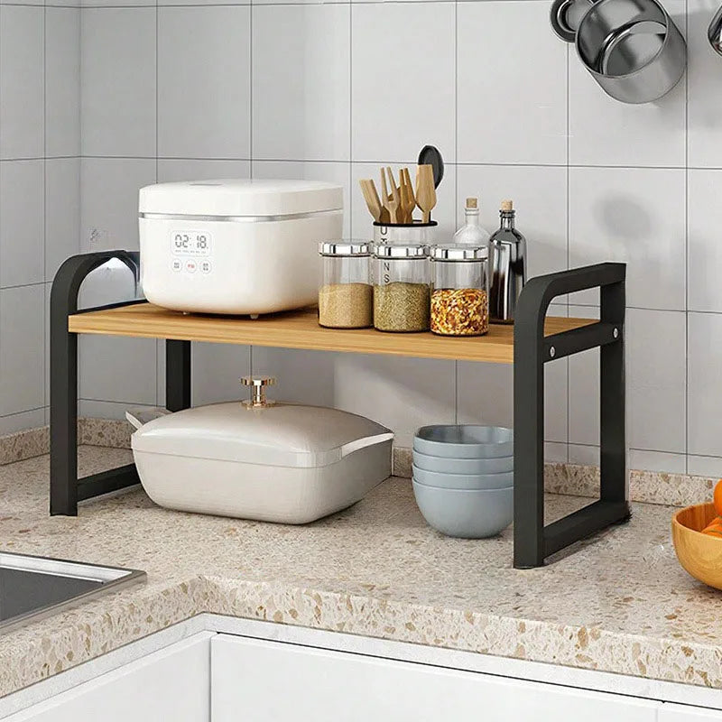 Kitchen Layered Shelves Countertop Cabinets Telescopic - Problems Solved