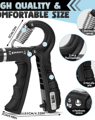 5-60Kg Adjustable Heavy Hand Gripper Fitness Hand Exerciser - Problems Solved