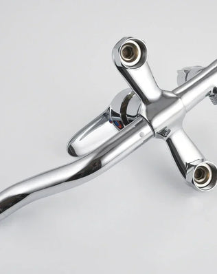 Wall-mounted bathroom mixer tap with hot and cold water controls, adjustable 3-mode bathtub faucet by Problems Solved.