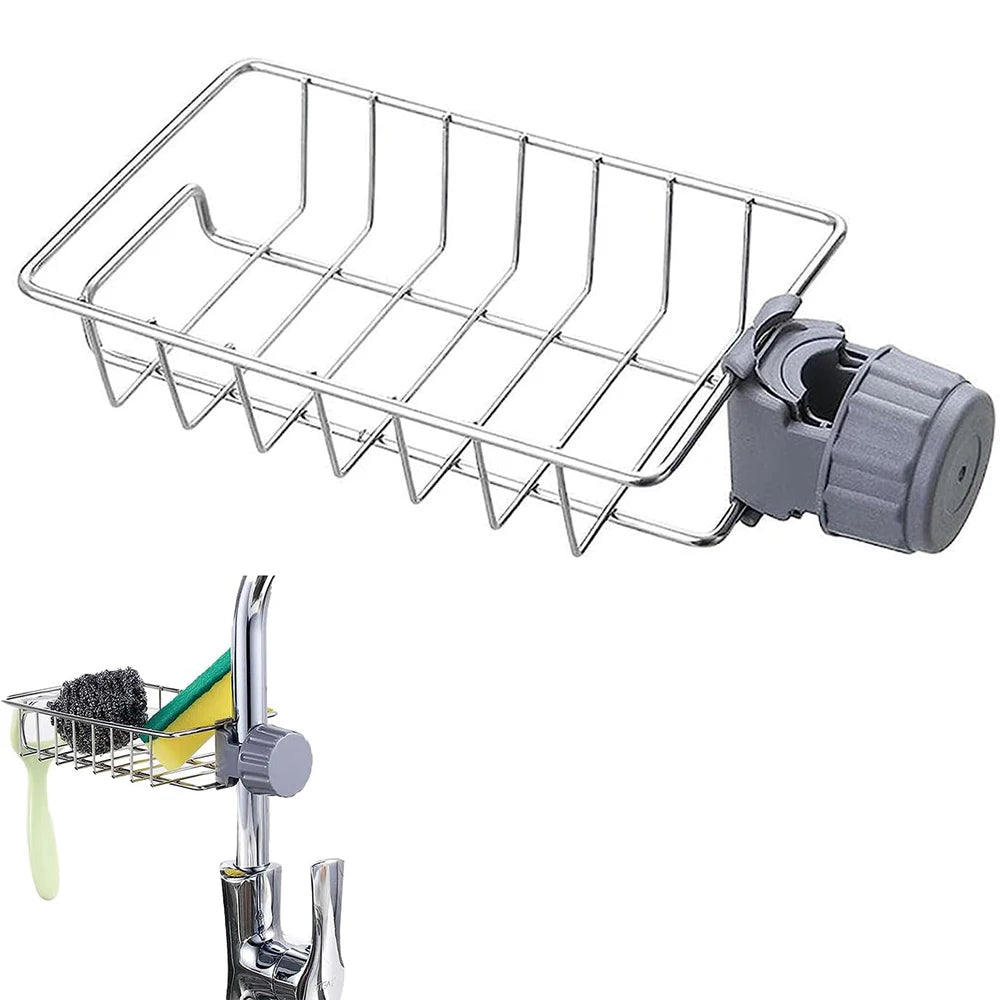 Kitchen Sink Drain Rack Sponge Storage Flexible Faucet Holder Soap Drainer Towel Rack Shelf Organizer Kitchen Accessories - Problems Solved