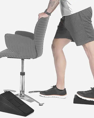 Durable 3-In-One Fitness Gear - Leg Stretcher, Squat Foam Wedge, Calf Raise Slant Board, Easy to Install Yoga Wedge Accessory - Problems Solved