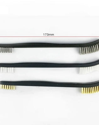 Cleaning Tool Double-end Mini Wire Brush Set Stainless Steel Brass Nylon Cleaning Polishing Detail Metal Rust Brush - Problems Solved