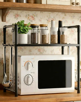Kitchen Storage Rack Microwave Shelf Condiment Organizer Shelf - Problems Solved