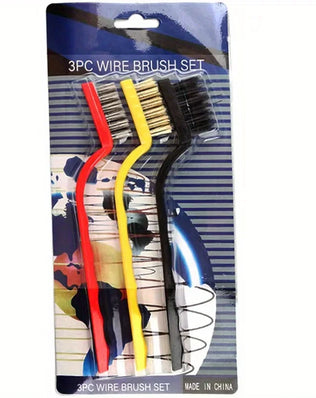 3pcs/gas stove cleaning brush stove range hood cleaning brush household kitchen dead corner decontamination wire brush - Problems Solved
