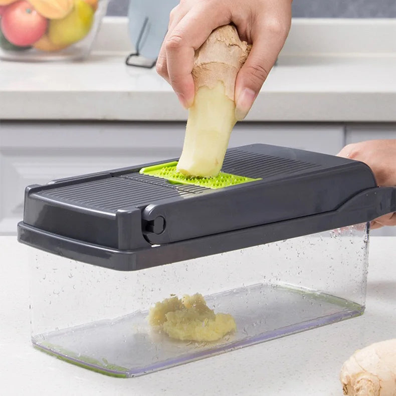 Kitchen artifact, vegetable cutting artifact, multifunctional slicer, slicer, slicer, kitchen utensil - Problems Solved