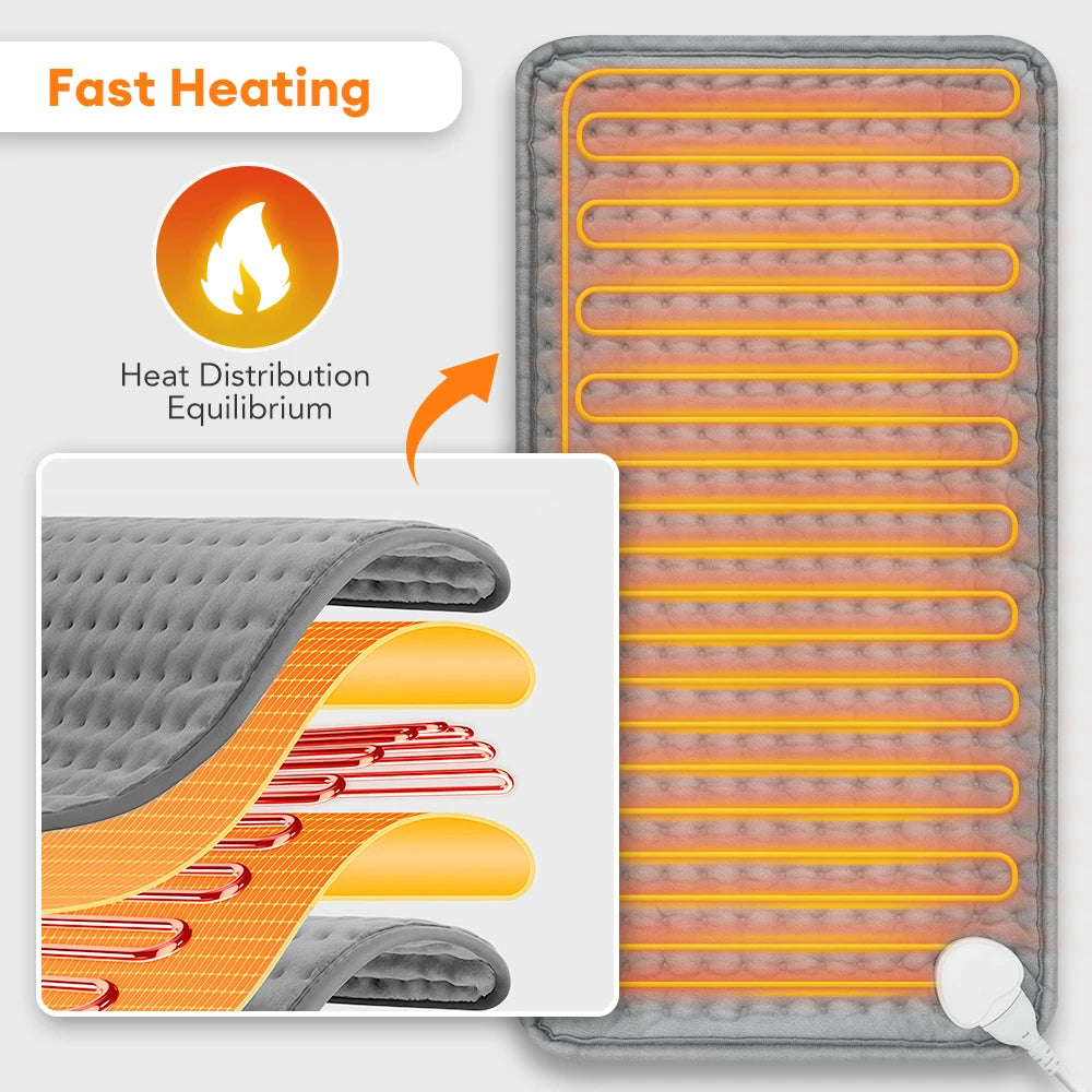 Electric Heating Pad Shoulder Back Leg Pain Relief Physiotherapy Winter Heater Timed Temperature Control Heating Blanket Mat - Problems Solved