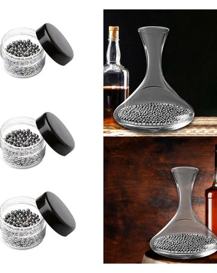 Decanter Cleaning Beads Practical Water Cup Washer Gadgets Stainless Steel Cleaning Balls for Household Carafe Kitchen Vases - Problems Solved
