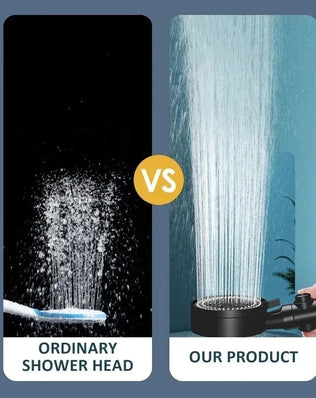 Bathroom Shower Accessories  - Adjustable High Pressure Shower Head 5 Modes with Hose Water Saving One-Key Stop Spray Nozzle - Problems Solved