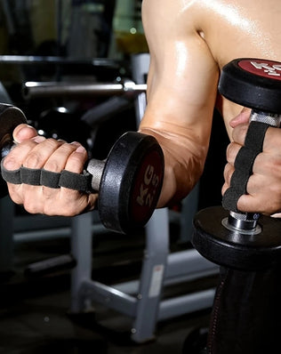 Fitness Four Fingers Gloves Breathable Anti-slip Shock Absorption Dumbbell Leather Weight Lifting Training Pal Men's And Women's - Problems Solved
