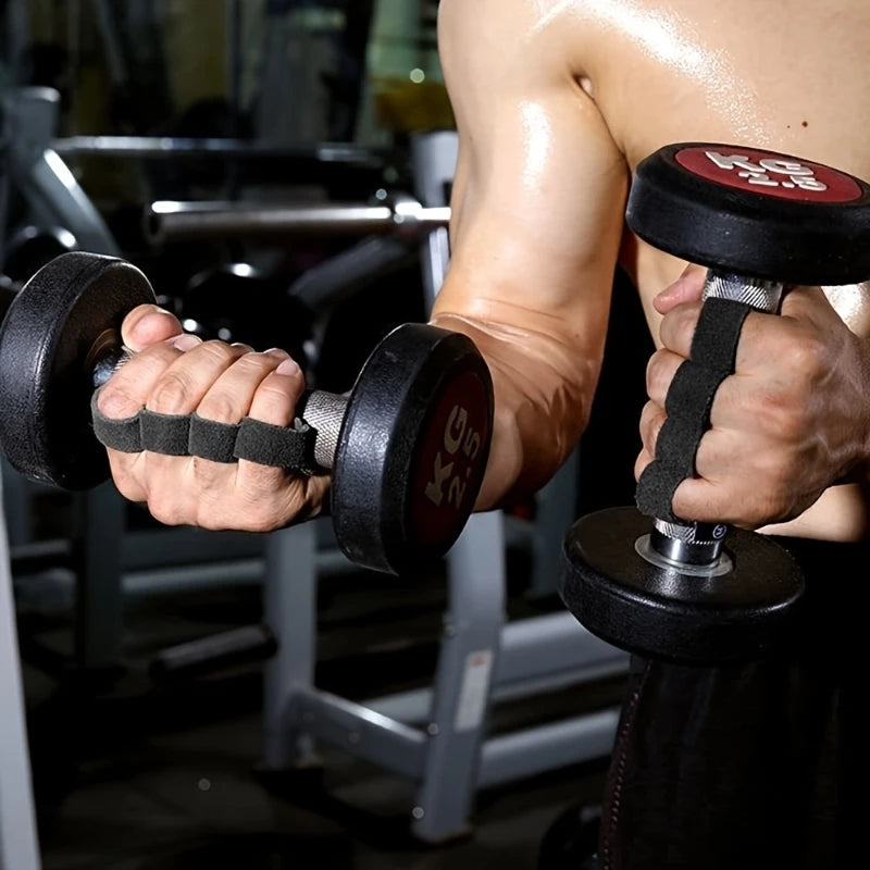 Fitness Four Fingers Gloves Breathable Anti-slip Shock Absorption Dumbbell Leather Weight Lifting Training Pal Men's And Women's - Problems Solved