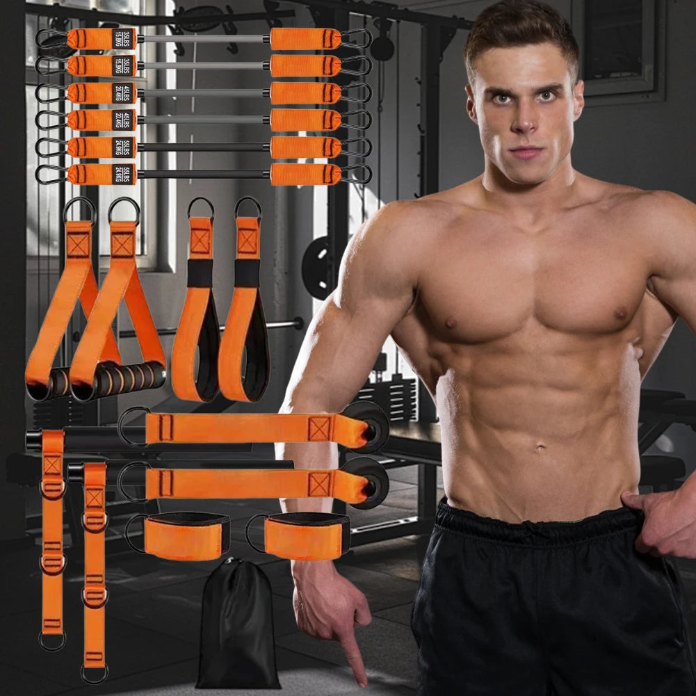 Pilates Bar Kit & Resistance Bands Multifunctional Pilates Bar Portable Yoga Pilates Stick Home Gym Strength Training Equipment - Problems Solved