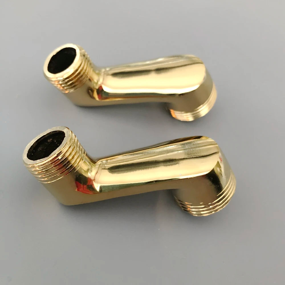 Bathroom Accessory Golden Brass Claw Foot Wall Mounted Bath Tub Rain Shower Faucet Adjustable Adapter Swing Arms zba179 - Problems Solved