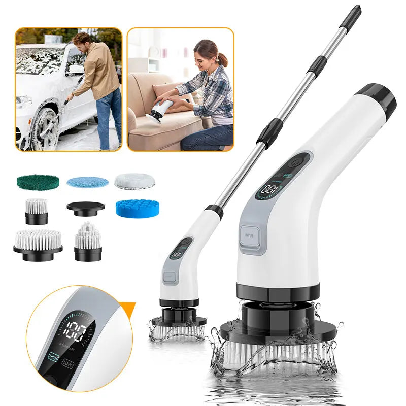 Electric Cleaning Brush Cordless Handheld Shower Scrubber Spin - Problems Solved