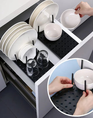 Kitchen Organizer Dish Drying Rack Telescopic Plate Bowl Stand - Problems Solved