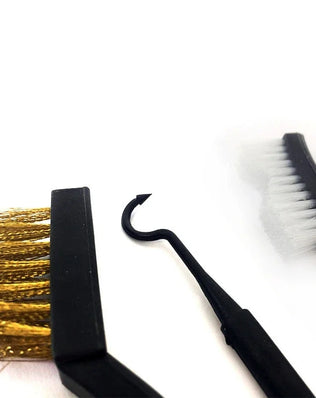 Cleaning Tool Double-end Mini Wire Brush Set Stainless Steel Brass Nylon Cleaning Polishing Detail Metal Rust Brush - Problems Solved