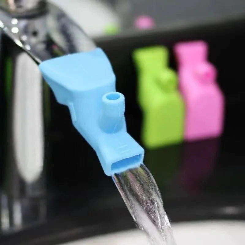Bathroom Silicone Faucet Extender Bathroom Sink Device Home Multifunctional Cleaning Tools Children Faucet Extenders Kitchen - Problems Solved