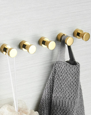 Bathroom Accessories Brass Robe Hook Wardrobe Coat Clothes Hanger Kitchen Household Small Decoration Towel Hanging Hook Key Rack - Problems Solved